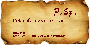 Pokoráczki Szilas névjegykártya